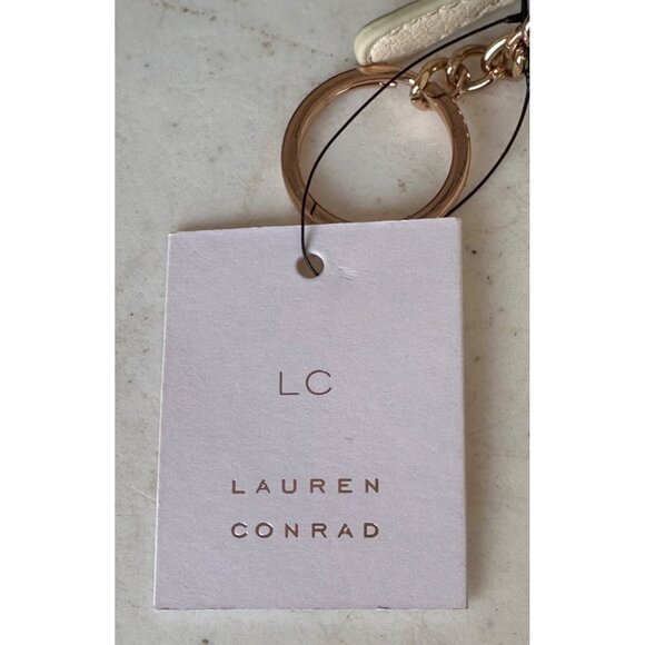 LC Lauren Conrad Leather Contemporary Sunflower Coin Pouch w/Gold Keychain-NWT - Picture 5 of 11